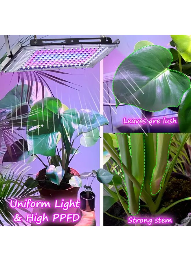 96LEDs Full Spectrum Pink Grow Light For Indoor Plants With Adjustable Stand - Image 4